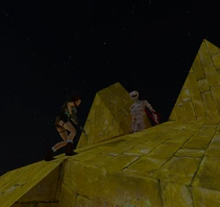  ante el último  en la cima de la estatua del gato.