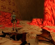  ante el cuerpo sin vida de Natla.