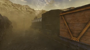  escapa en la locomotora.