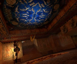 La sala de la cúpula azul.