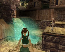 Lara y Werner en Angkor Wat.