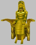 Statue d'Horus dans Tomb Raider : La révélation finale.