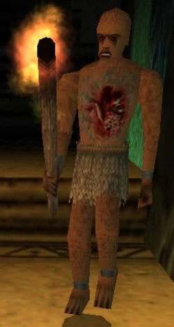 Un serviteur sans cœur dans le DLC Le dernier artéfact de Tomb Raider III.
