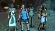 Personnages jouables dans Lara Croft et le Temple d'Osiris.