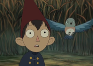 Wirt alongside Beatrice in the Tome of the Unknown