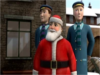 Zawiadowca przebrany za Mikołaja w serii piętnastej