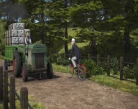 Wilbert Awdry na rowerze