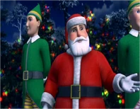 Zawiadowca przebrany za Mikołaja w serii czternastej