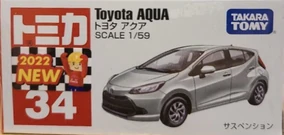 トミカ イベントモデル No.34 トヨタ アクア Amazon | 【2点セット】トミカ No.34 トヨタ アクア 初回版 ＆ 通常版