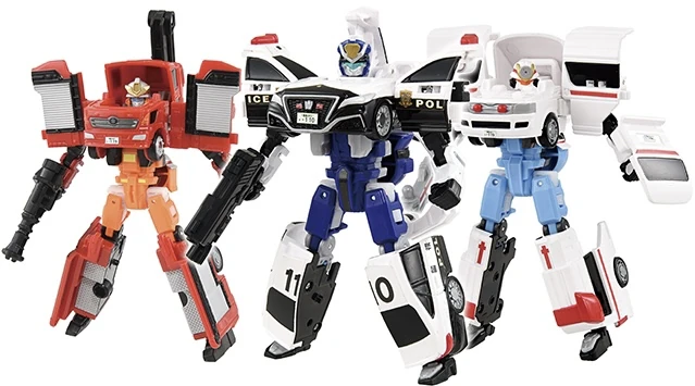 Jobraver Police Fire Emergency Start Dash DX Set (Toy) | Tomica