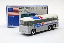 No. F49 Greyhound Bus MC-8 | Tomica Wiki | Fandom