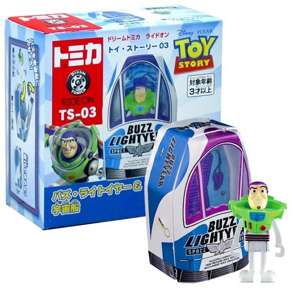 Dream Tomica Ride On TS03 Buzz Lightyear and Spaceship | Tomica