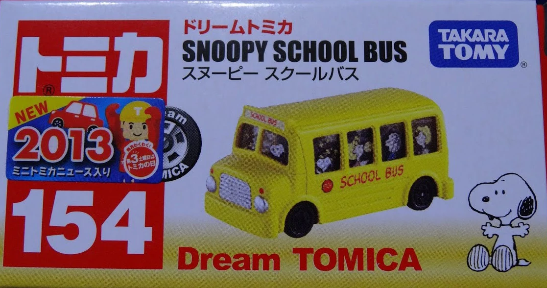 Dream Tomica No 154 Snoopy School Bus Tomica Wiki Fandom