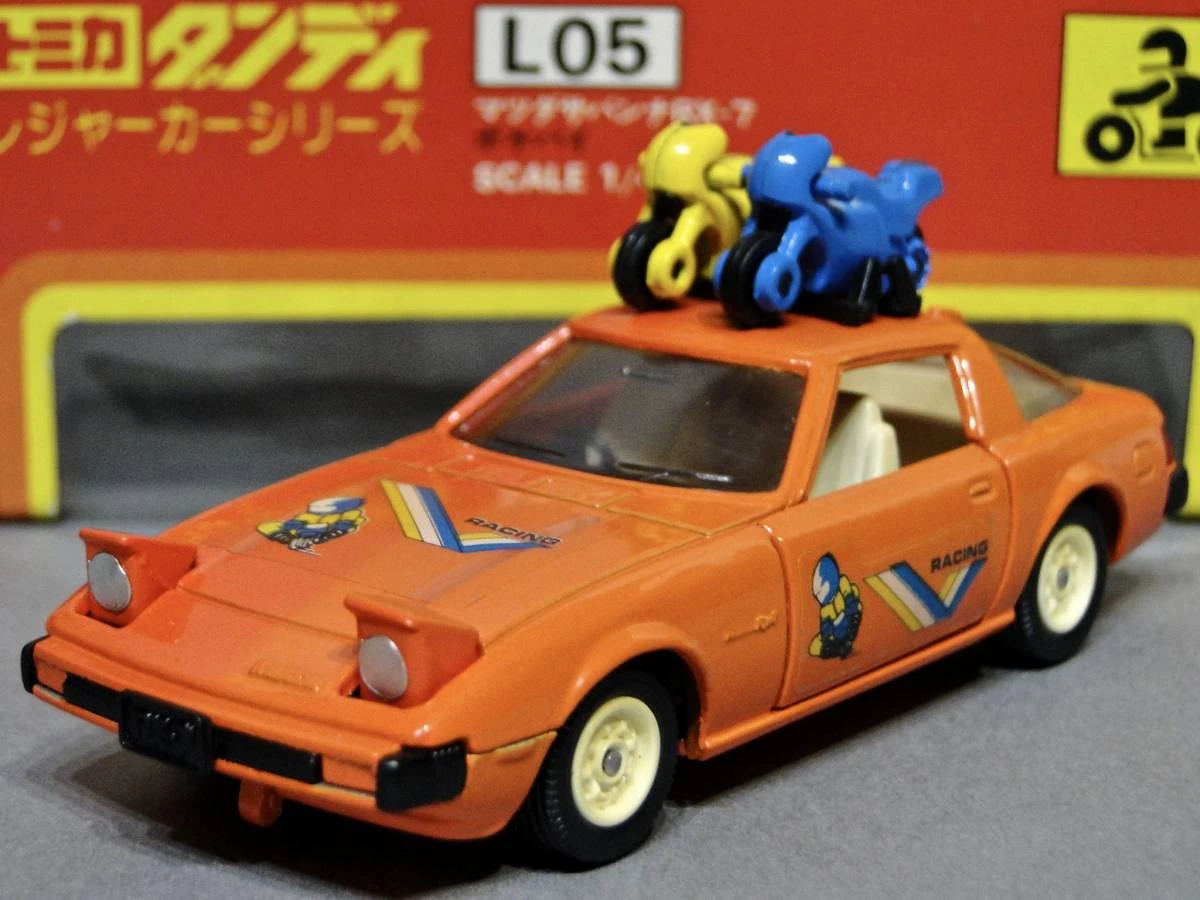 マツダ サバンナ RX-7 TOMICA DANDY 1/43 [21] Tomica Dandy L05 Mazda Savanna RX-7 Pocket Bike | Tomica Wiki | Fandom