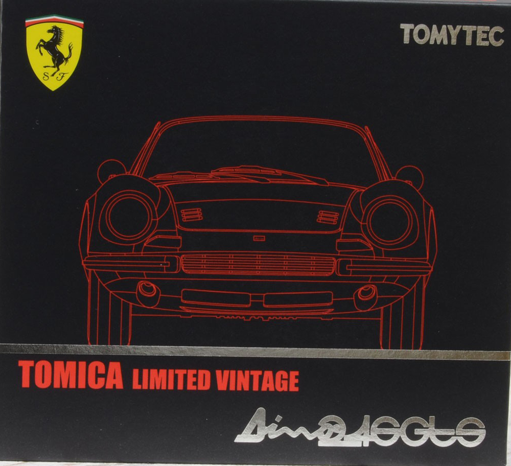 Tomytec Tomica Limited Vintage Ferrari Dino 246GTS Black TLV 1:64