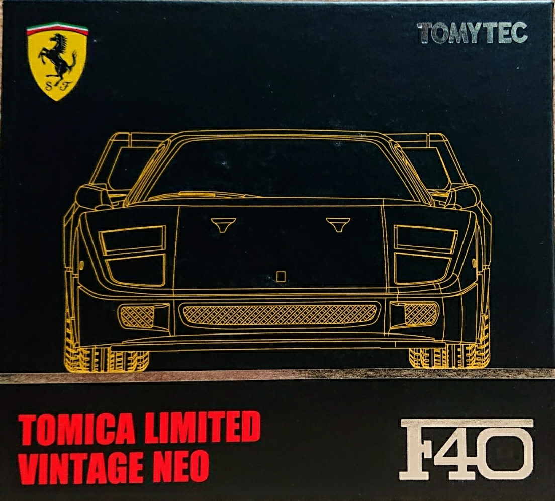 Takara Tomy Mall Original Ferrari F40 TOMICA LIMITED Vintage Neo TLV-Neo Jaune 