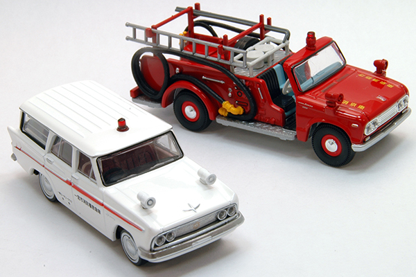 TLV Nostalgic Emergency Vehicles 2Models Vol.1 | Tomica Wiki | Fandom