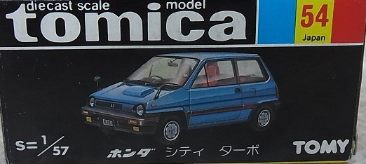 No. 54 Honda City Turbo | Tomica Wiki | Fandom