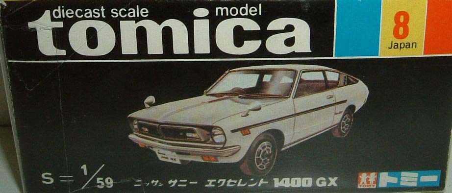 No. 8 Nissan Sunny Excellent 1400GX | Tomica Wiki | Fandom