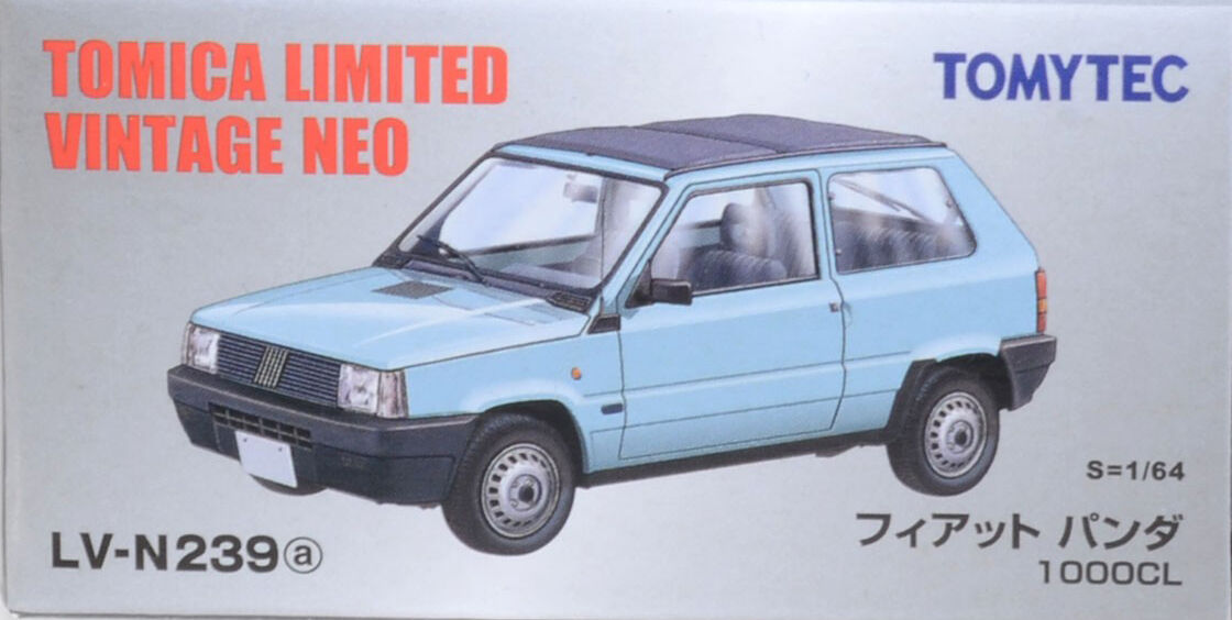 TOMYTEC Tomica Limited Vintage Neo 1/64 LV-N239a Fiat Panda 1000CL Light Blue
