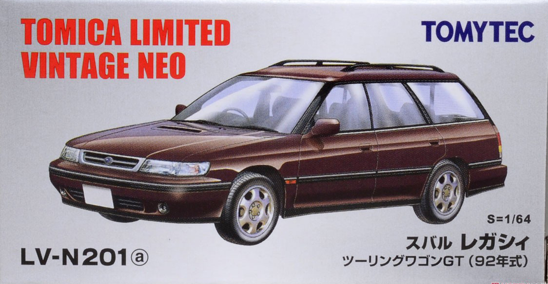 ミニカー TOMICA SUBARU LEGACY 2MODELS Tomica Limited Vintage Neo TLV-N132a Subaru Legacy GT (White