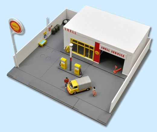 Tomicarama Vintage 02a Gasoline Stand (Shell) | Tomica Wiki | Fandom