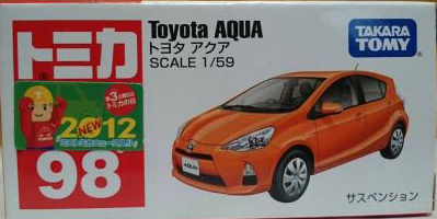 No. 98 Toyota Aqua | Tomica Wiki | Fandom