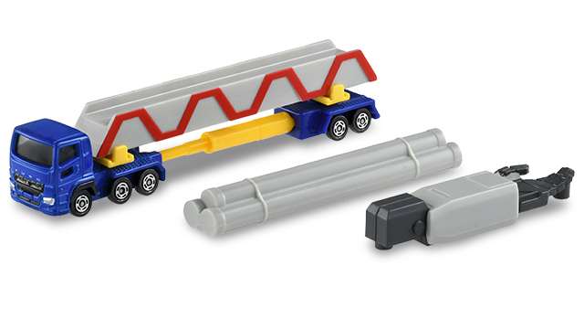 No. 140 Mitsubishi Fuso Super Great Pole Trailer | Tomica Wiki 