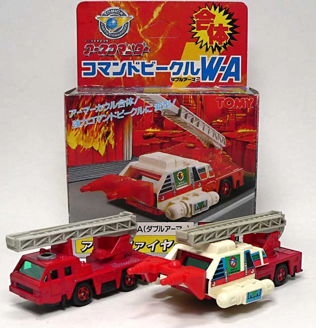 トミカ コマンドビークル W-A EWA-07 アースレッカー 当時物 Earth Commander Command Vehicle W-A EWA01 Earth Fire | Tomica Wiki