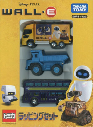 トミカ WALL・E ラッピングセット Disney PIXAR 3台セット WALL-E Wrapping Set | Tomica Wiki | Fandom