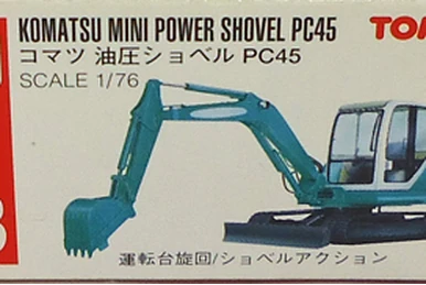 No. 9 Komatsu Power Shovel PC200 Galeo | Tomica Wiki | Fandom