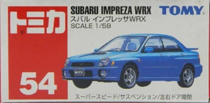 No 54 Subaru Impreza Wrx Tomica Wiki Fandom