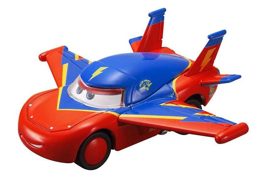 Disney Planes Cars Take Flight Deluxe Lightning McQueen Hawk G3