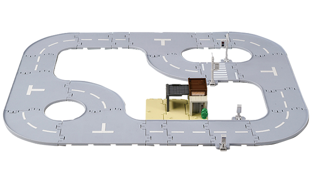 Tomica Town Connectable Road Parts Set (with House) | Tomica Wiki 