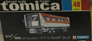 No. 48 Mitsubishi P.T.V. Ramp Bus | Tomica Wiki | Fandom