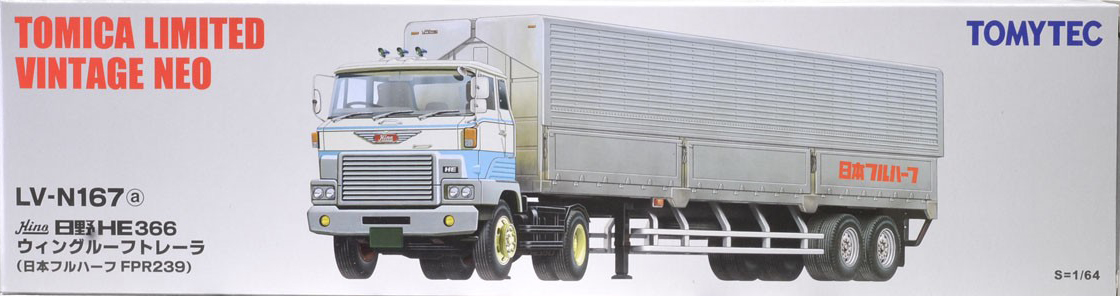 LV-N167a Hino HE 366 Wing Roof Trailer (Nihon Fruehauf LV-N167a Hino HE 366 Wing Roof Trailer (Nihon Fruehauf