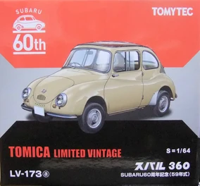 ●TOMICA Limited Vintage Subaru 360 60周年 LV-173a Subaru 360 Subaru 60th Anniversary (59) | Tomica Wiki | Fandom