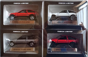 Tomica Limited AE86 4 Models (set of 4) Levin Trueno Toyota