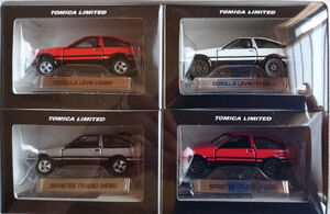 Tomica Limited AE86 4 Models (set of 4) Levin Trueno Toyota