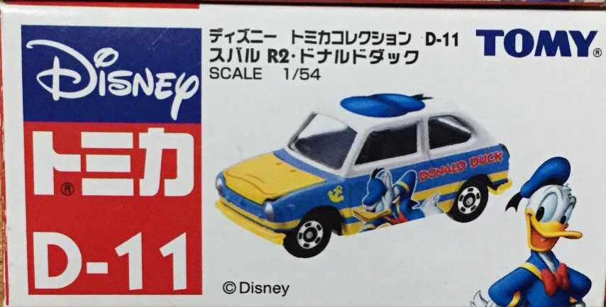 D11 Subaru R2 Donald Duck | Tomica Wiki | Fandom