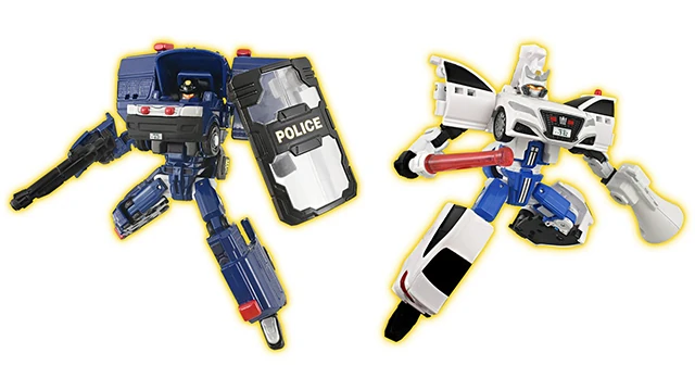 Jobraver Police Braver Riot Police & Traffic Police Double Set