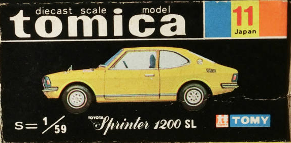 No. 11 Toyota Sprinter 1200 SL | Tomica Wiki | Fandom