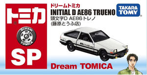 Dream Tomica Initial D AE86 Trueno (Fujiwara Tofu Shop) | Tomica 
