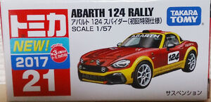 No. 21 Abarth 124 Rally (Special First Edition) | Tomica Wiki | Fandom