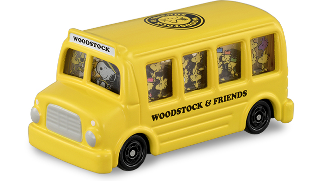 Snoopy Town Shop Original Dream Tomica School Bus Woodstock