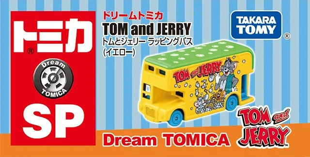 Dream Tomica SP Tom and Jerry Wrapping Bus (Yellow) | Tomica Wiki