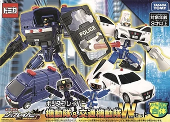 Jobraver Police Braver Riot Police & Traffic Police Double Set