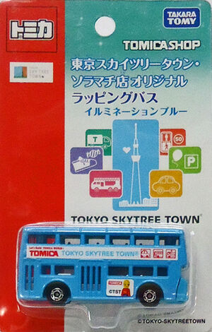 Wrapping Bus Illumination Blue (Tomica Shop) | Tomica Wiki