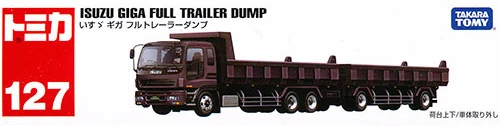 No. 127 Isuzu Giga Full Trailer Dump | Tomica Wiki | Fandom