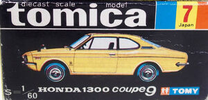 No. 7 Honda 1300 Coupe 9 | Tomica Wiki | Fandom